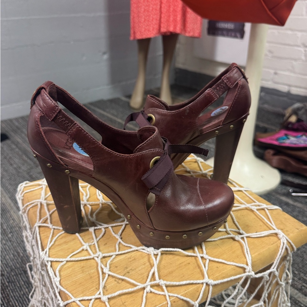 UGG Celestine Leather Studded Shoes